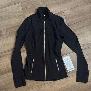 Lululemon Athletica Black Jacket with Gold Zippers